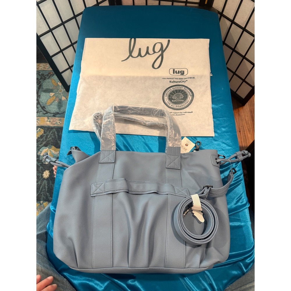 Lug Piper Matte Luxe VL Hobo Tote Denim Drift Blue NWT Crossbody Travel Bag